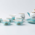 Silk Road Bone China Tea Set 18-Piece Gift Boxed