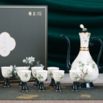 High-End Bone China Gilded Barware Set Suitable for Home Gift Giving