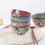 Wholesale Japanese-Style Underglaze Ceramic Bowls for Home Use