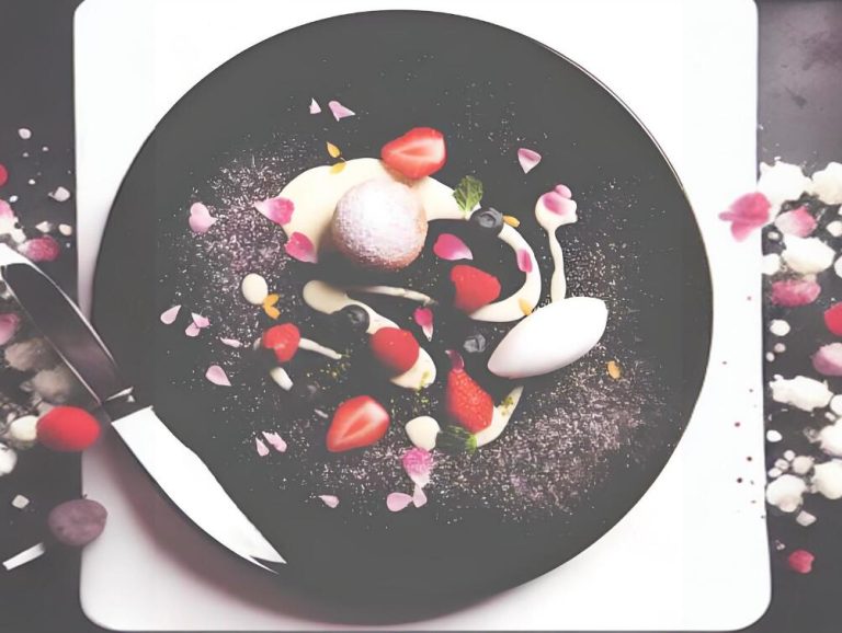 Strawberry dessert plating techniques